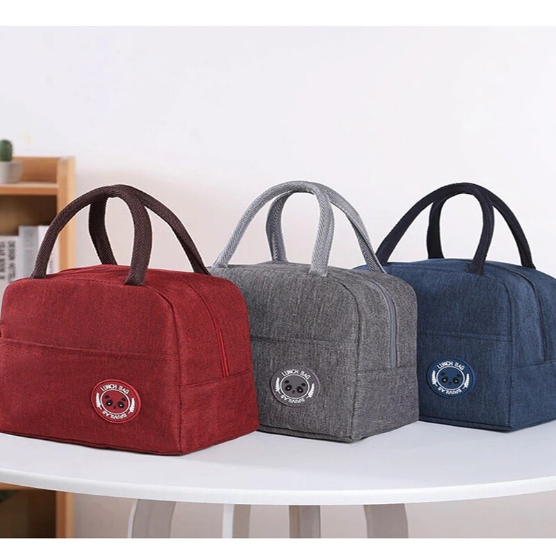 Fresh Lunch Bags For Women Kids Girl Waterproof Portable Zipper Thermal Oxford Cooler Bag Convenient Lunch Box Tote Food