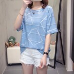 Oversize TShirt Summer Women's Casual Short-sleeved T-shirt Printing Cotton Tops Loose Large Size Leisure Tees L 4XL