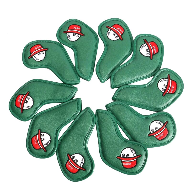 Golf Club Head Cover PU Leather Golf Iron Cover Wedge Cover Arms Head Protector Golf