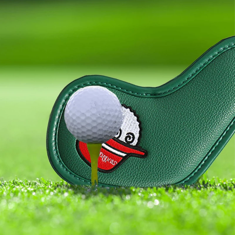 Golf Club Head Cover PU Leather Golf Iron Cover Wedge Cover Arms Head Protector Golf