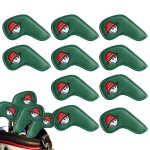 Golf Club Head Cover PU Leather Golf Iron Cover Wedge Cover Arms Head Protector Golf