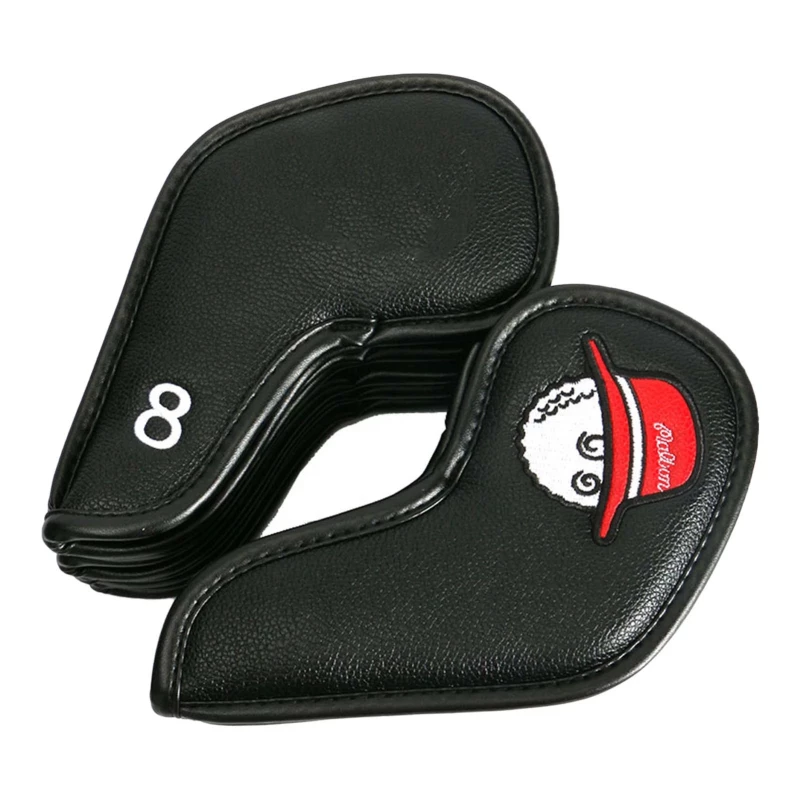 Golf Club Head Cover PU Leather Golf Iron Cover Wedge Cover Arms Head Protector Golf