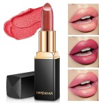 Brand Professional Lips Makeup Waterproof Shimmer Long Lasting Pigment Nude Pink Mermaid Shimmer Lipstick Luxury Makeup