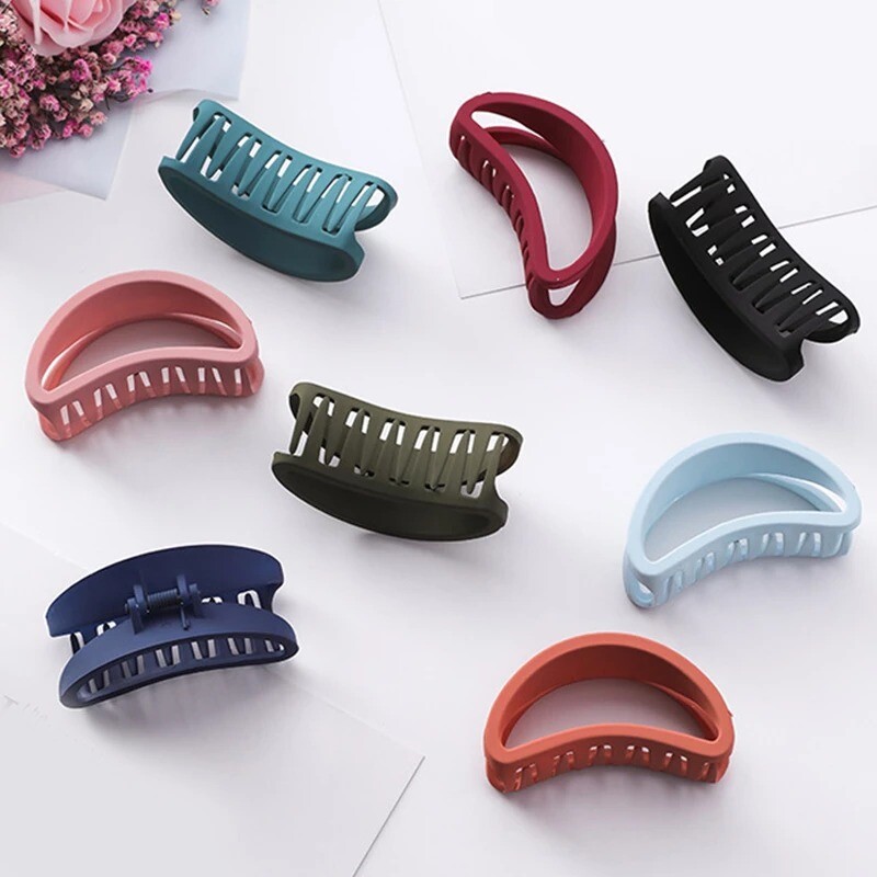 Top Gripper Crystal Rhinestone Pearl Hair Pins Hair Clip Women crystal Hair Crab Plastic Hair Claw Clamp Resin Barrette