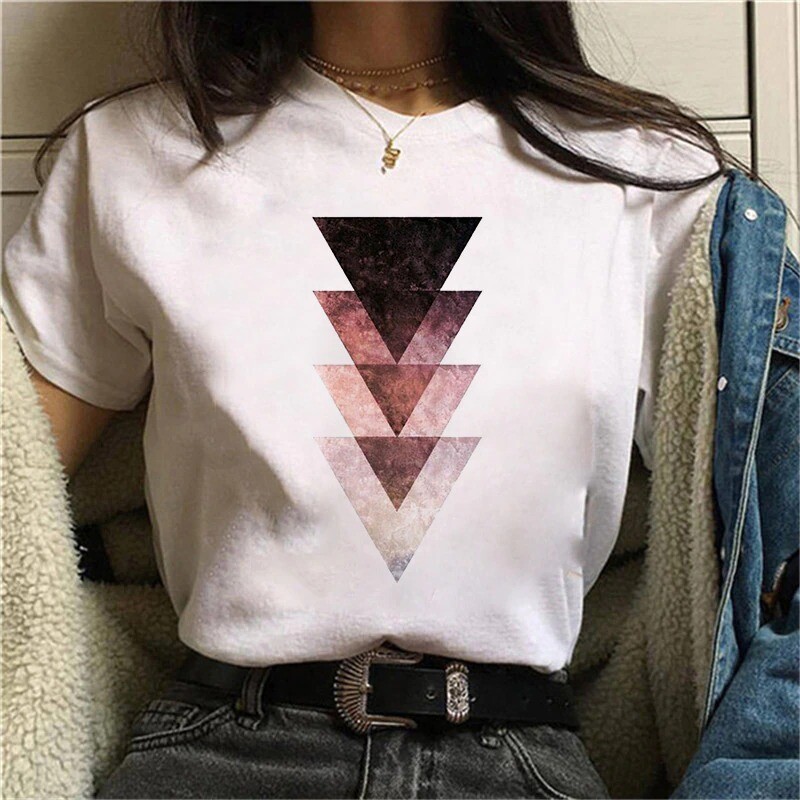 Summer Short Sleeve T-shirts Top T Shirt Ladies Womens Graphic Tee Summer TShirt White T Shirt Tops Print Tshirt