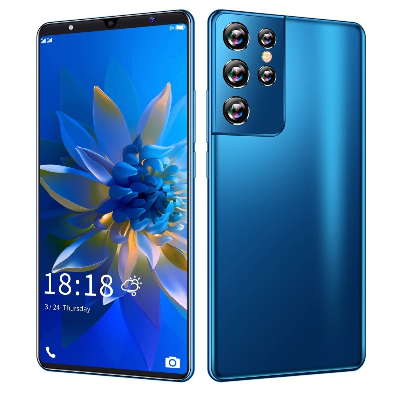 Original S21 Ultra 6.1 Inch 5G Phones 16G+512G 48MP 5000mAh Android 10 Smartphone MTK6889 11-Core Face Fingerprint ID