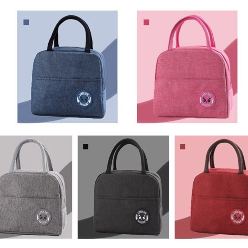Fresh Lunch Bags For Women Kids Girl Waterproof Portable Zipper Thermal Oxford Cooler Bag Convenient Lunch Box Tote Food