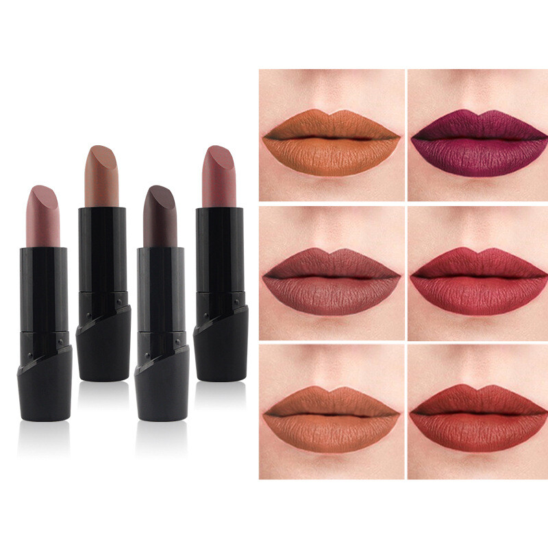 6 Colors Nude Matte Lipstick Long Lasting Waterproof Sexy Red Lip Stick Beauty Matte Lipstick Beauty Lips Korea Cosmetic
