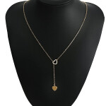 New Fashion Trendy Jewelry Copper Heart Chain Link Necklace Gift For Women Girl.