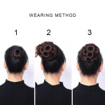 New Female Hair Ring Woman Flowers Makeup Bride Diamond Curly Hairpiece Bun Chignon Catching Hairpin Hair Accessories