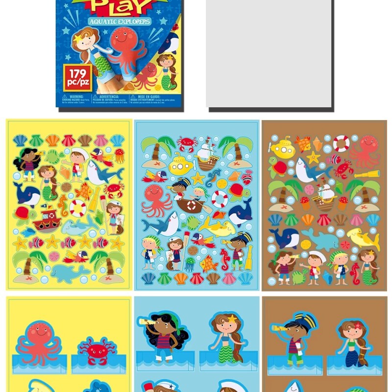Children Fold Play 3D Stickers Books Toys DIY Kids Craft Cartoon Animal Origami Handcraft Paper Kids Learning Books