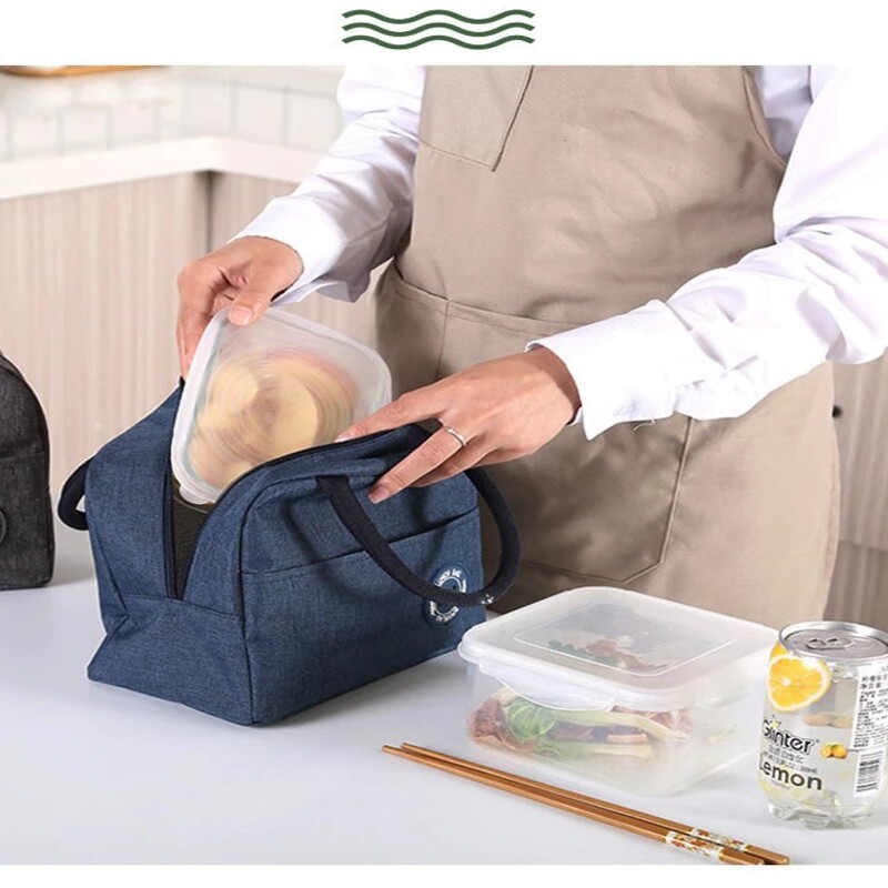 Fresh Lunch Bags For Women Kids Girl Waterproof Portable Zipper Thermal Oxford Cooler Bag Convenient Lunch Box Tote Food