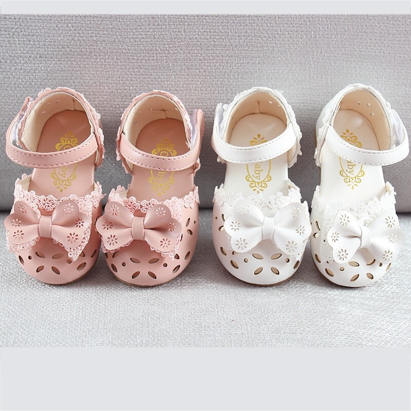 Newest Summer Kids Shoes MT-CS Fashion Leathers Sweet Children Sandals For Girls Toddler Baby Breathable Shoes