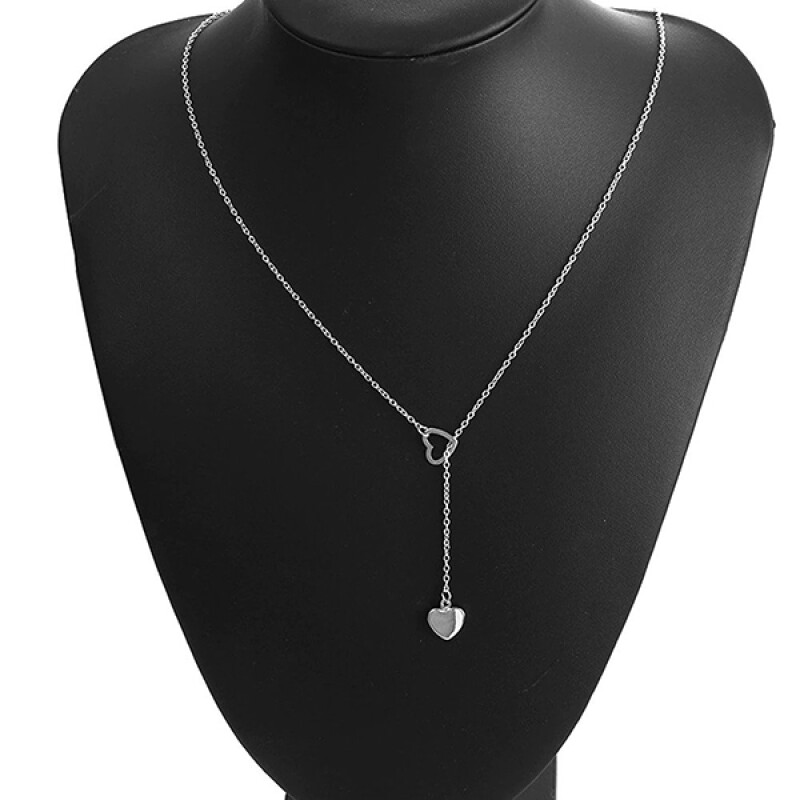 New Fashion Trendy Jewelry Copper Heart Chain Link Necklace Gift For Women Girl.
