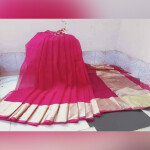 Multicolor Half Silk Saree for Women With Tangail Saree.