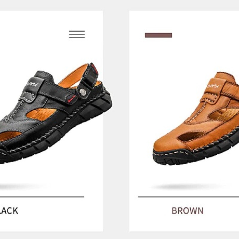 New Summer Genuine Leather Men's Sandals Casual Outdoor Beach Sandals High Quality Men shoes Classic Roman Slippers Size