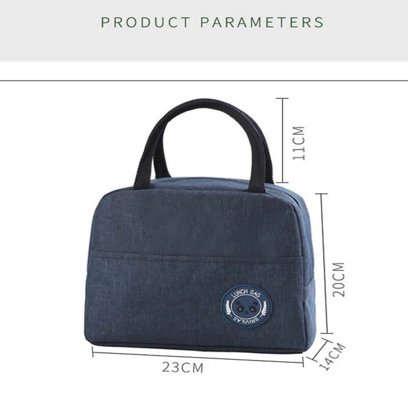 Fresh Lunch Bags For Women Kids Girl Waterproof Portable Zipper Thermal Oxford Cooler Bag Convenient Lunch Box Tote Food