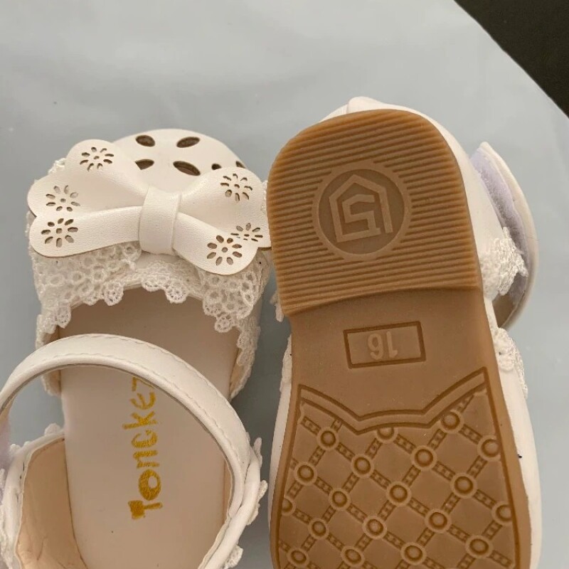 Newest Summer Kids Shoes MT-CS Fashion Leathers Sweet Children Sandals For Girls Toddler Baby Breathable Shoes