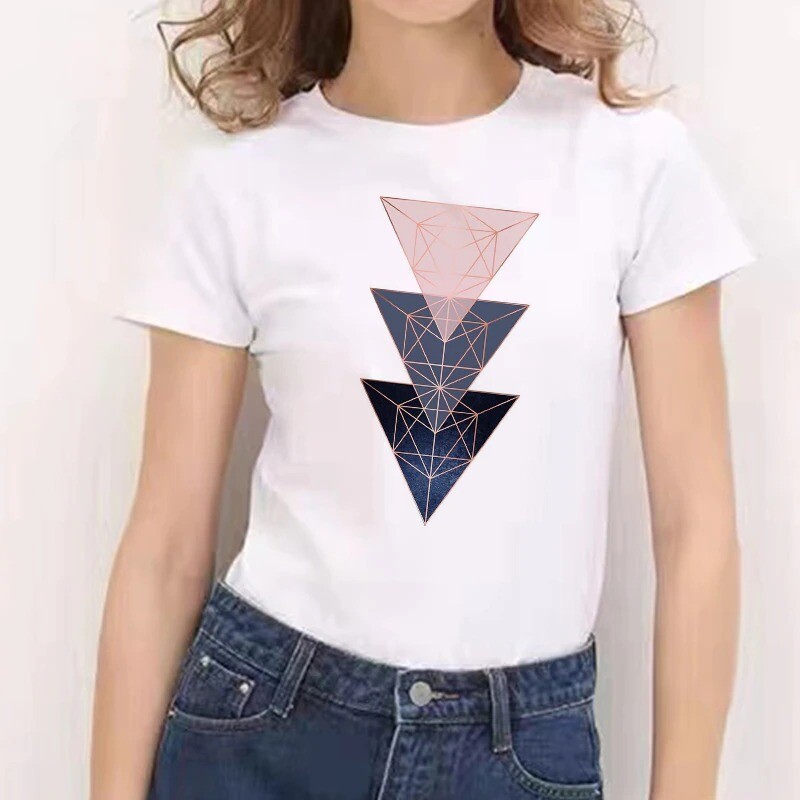 Summer Short Sleeve T-shirts Top T Shirt Ladies Womens Graphic Tee Summer TShirt White T Shirt Tops Print Tshirt