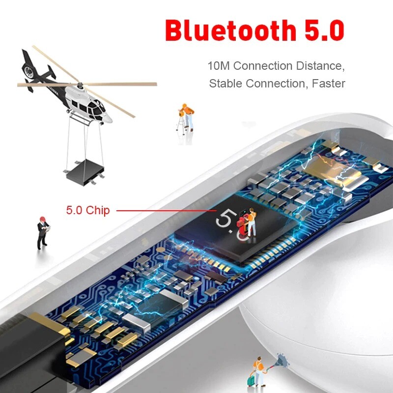 Bluetooth Wireless 5.0 Earphones inPods 12 Sport charging Headset Touch For smart phone 3D Stereo Sound Bass Earphones