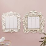 Roogo golden 3d switch panel sticker Luxury fashion decoration home accessories wall stickers (can freely matched)