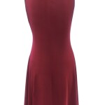 2022 Fashion Vintage Dresses Casual Elegant Women Summer Dress Sleeveless V-Neck Knee-Length Dress Beach Party Skater