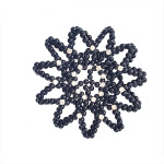 Crystal Hair Bun Covers Pearl Elastic Hair Net Ornament Crochet Handmade Hair Snood Ballet Dancing Snood Net Hair