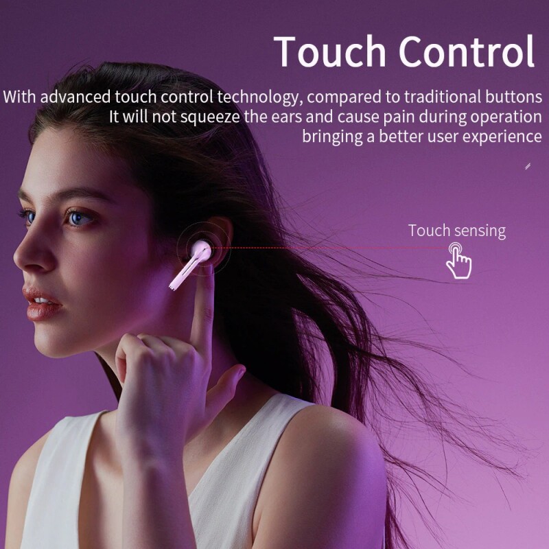 J18 TWS Bluetooth Headphones In Ear Buds Wireless Earphones with Microphone Waterproof Gaming Headset for Mobile Phone