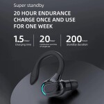 Noise Cancelling Sports Wireless Business Headphones Headset Waterproof Hanging Single Ear Earbuds Bluetoot 5.2 Earphone