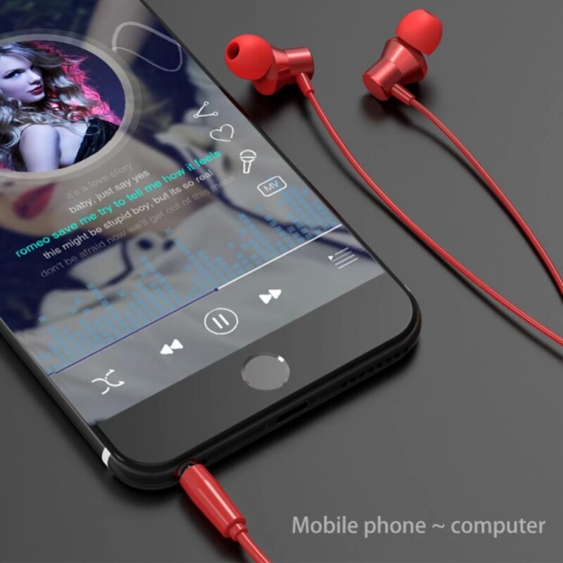 Original Lenovo 3.5mm HF130 In-ear Wired Earphone Sound Heavy Subwoofer Driver Stereo Earbuds Sports Earphone With Mic