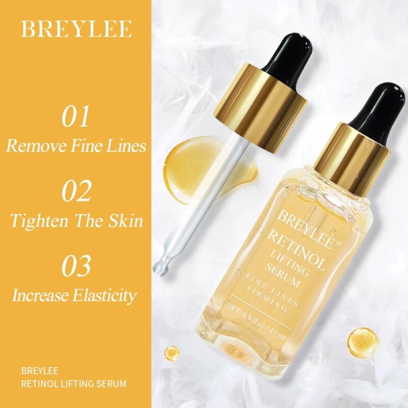 BREYLEE Face Retinol Serum Facial Anti Wrinkle Anti Aging Fade Fine Lines Lifting Firming Serum Skin Care Beauty Health