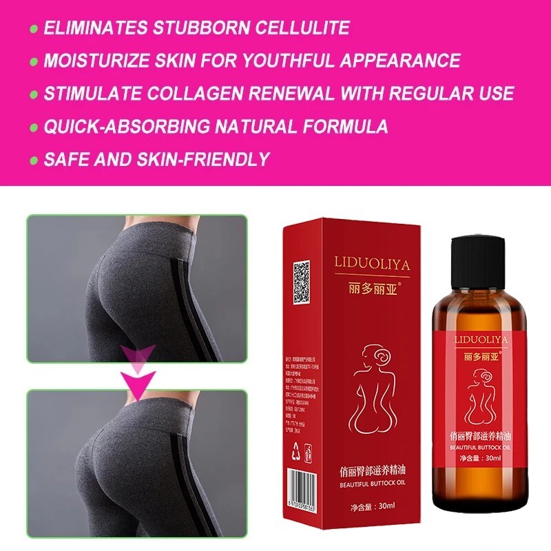 Big Ass Butt Enhancer Essential Oil Effective Hip Buttock Enlargement Body Massage Products Hip Lift Up Butt Beauty Oils