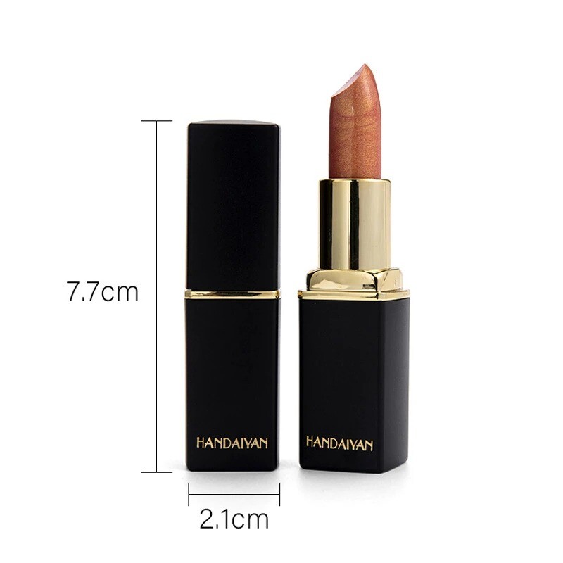 Brand Professional Lips Makeup Waterproof Shimmer Long Lasting Pigment Nude Pink Mermaid Shimmer Lipstick Luxury Makeup