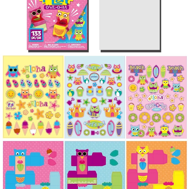 Children Fold Play 3D Stickers Books Toys DIY Kids Craft Cartoon Animal Origami Handcraft Paper Kids Learning Books