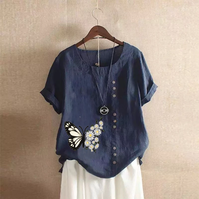 Women's Clothing Tops Cotton -shirts for Women Summer Fashion Women's T-shirts Hot Selling