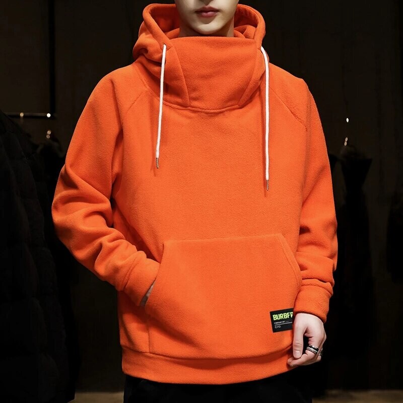 Autumn Winter Men's Hoodies Sweatshirts Turtleneck Hoodie