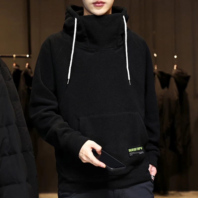 Autumn Winter Men's Hoodies Sweatshirts Turtleneck Hoodie