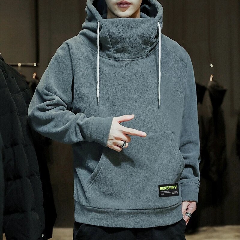 Autumn Winter Men's Hoodies Sweatshirts Turtleneck Hoodie