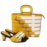 New Arrival Italian design Shoes with Matching Bags Set Decorated with Rhinestone  Women Shoes and Bags for Party Wedding.