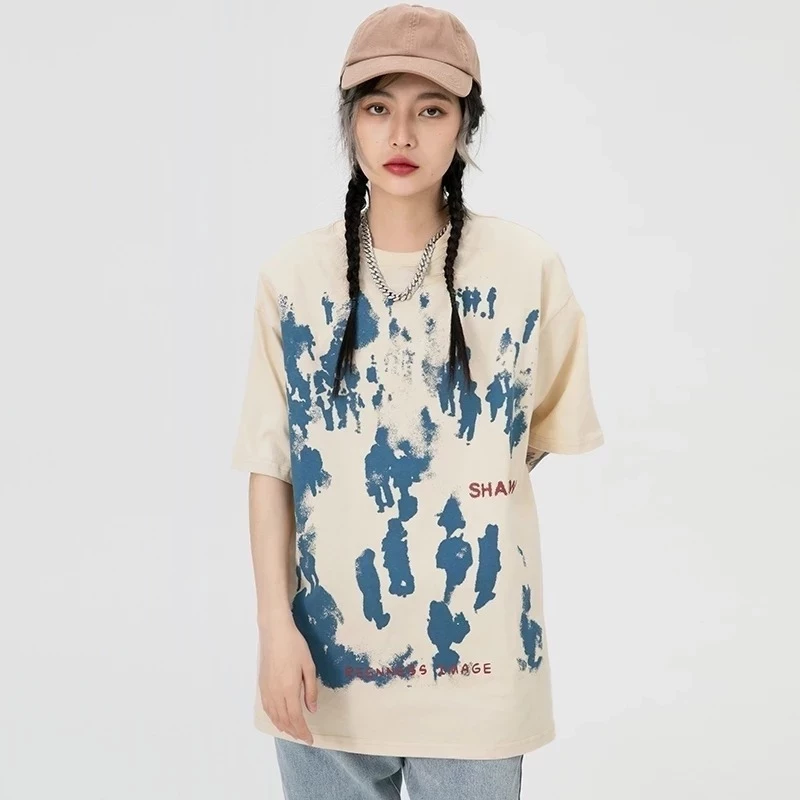 Women's Cotton T-shirt Summer Short Sleeve Fashion Clothing Women Vintage Hip Hop Tops Y2k