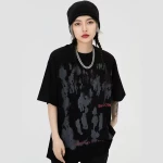 Women's Cotton T-shirt Summer Short Sleeve Fashion Clothing Women Vintage Hip Hop Tops Y2k