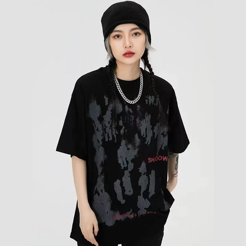 Women's Cotton T-shirt Summer Short Sleeve Fashion Clothing Women Vintage Hip Hop Tops Y2k