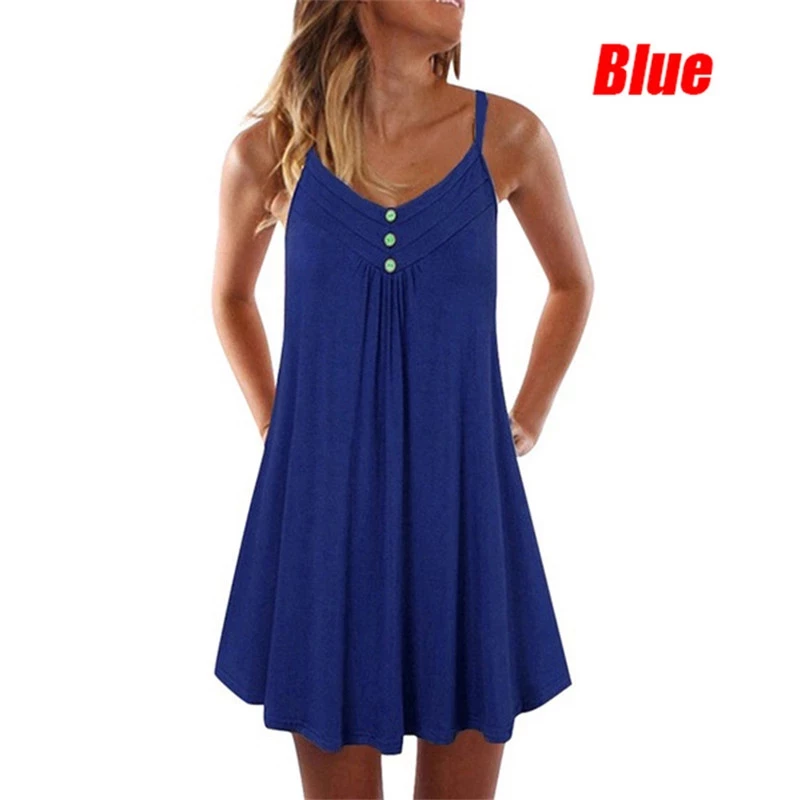 Oversized Women Long T Shirt Dress  Summer Sexy Spaghetti Strap Mini Black Dress