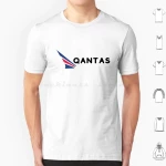 Best Selling Qantas T-shirts Cotton Men Women Self-printed Qantas  Travel  Flight Pilot Airbus