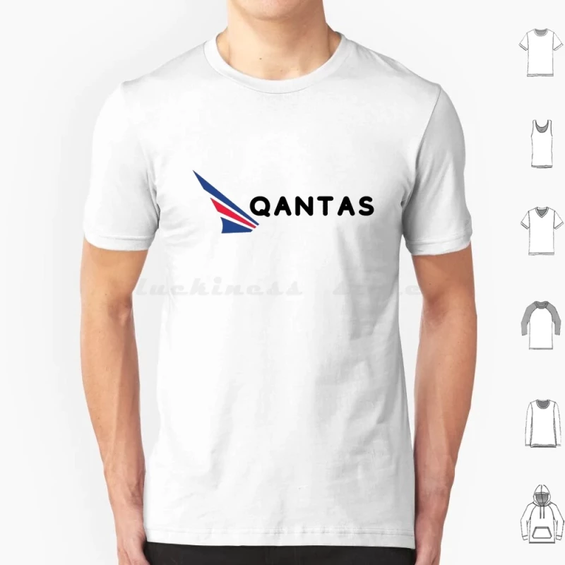 Best Selling Qantas T-shirts Cotton Men Women Self-printed Qantas  Travel  Flight Pilot Airbus