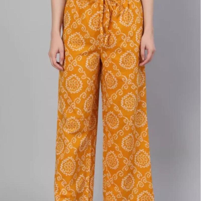 Indian Women's Traditional Clothing Set With Printed 3-piece Pure Cotton Set.